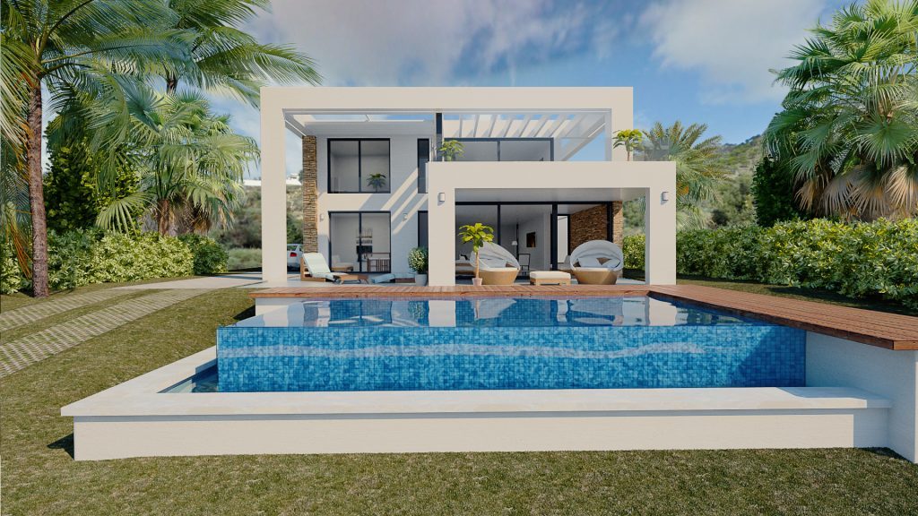 Off plan development of contemporary villas in Mijas